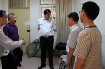 省教育厅、省招生考试院领导视察我校考点准备工作